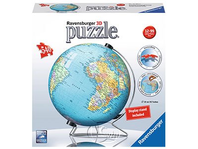【Ravensburger-3D立體拼圖-540片】地球儀The Earth