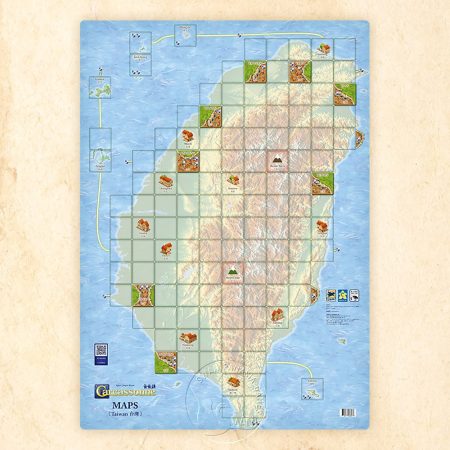 卡卡頌地圖擴充台灣 CARCASSONNE MAP EX. TAIWAN SWANCARMAPTW