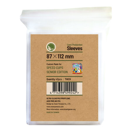 紙牌保護套（厚款） - 8.7*11.2cm (87*112mm)-快手疊杯舒視版適用