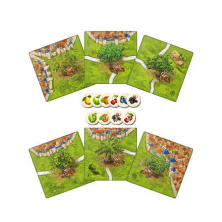 卡卡頌3.0 果樹擴充 Carcassonne 3.0 Die Obstbäume －德英文版