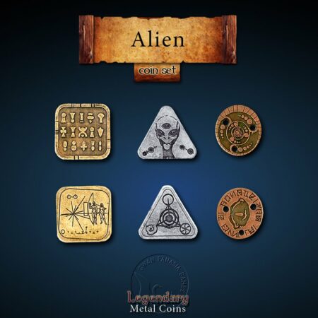 高質感金屬錢幣 - 外星人 Alien 高質感金屬錢幣 - 外星人 Alien