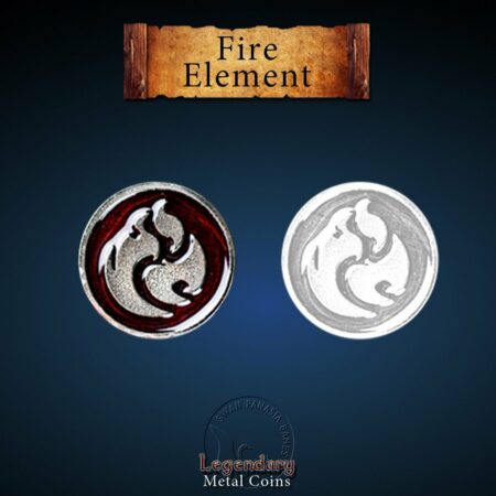 高質感金屬錢幣 - 火元素 Fire Element 高質感金屬錢幣 - 火元素 Fire Element