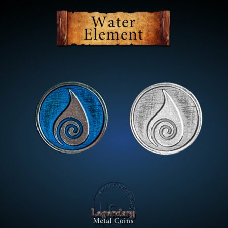 高質感金屬錢幣 - 水元素 Water Element 高質感金屬錢幣 - 水元素 Water Element