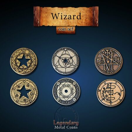 高質感金屬錢幣 - 巫師系 Wizard 高質感金屬錢幣 - 巫師系 Wizard